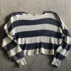 Free People Just My Stripe Sweater